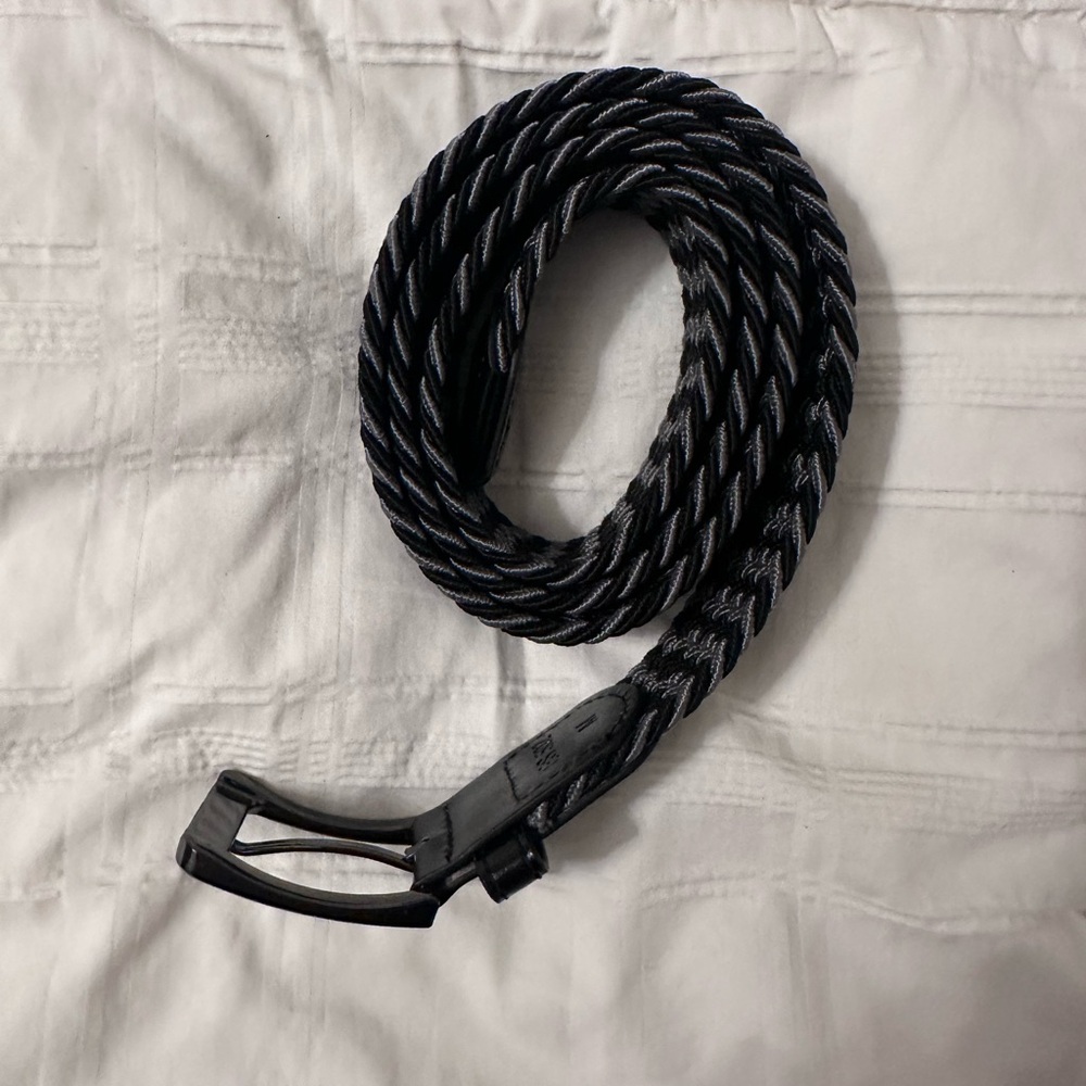 Stylish Black and Gray Men's Belt - Picture 7 of 12